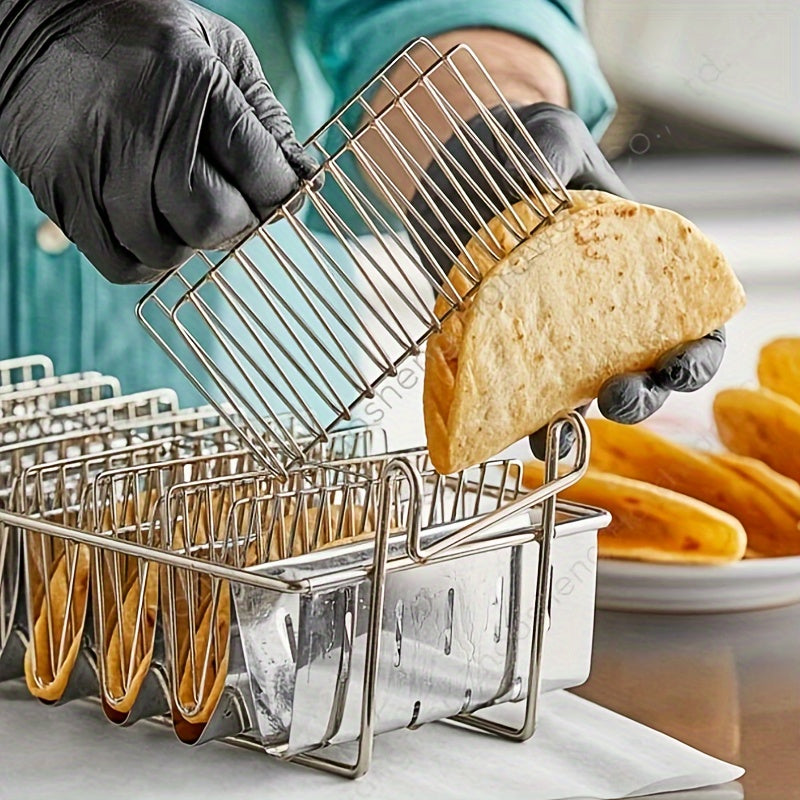 Taco lovers rejoice with the 8-slot stainless steel fryer basket specially designed for crispy shells. Fry multiple tortillas at once for a delicious batch of tacos.