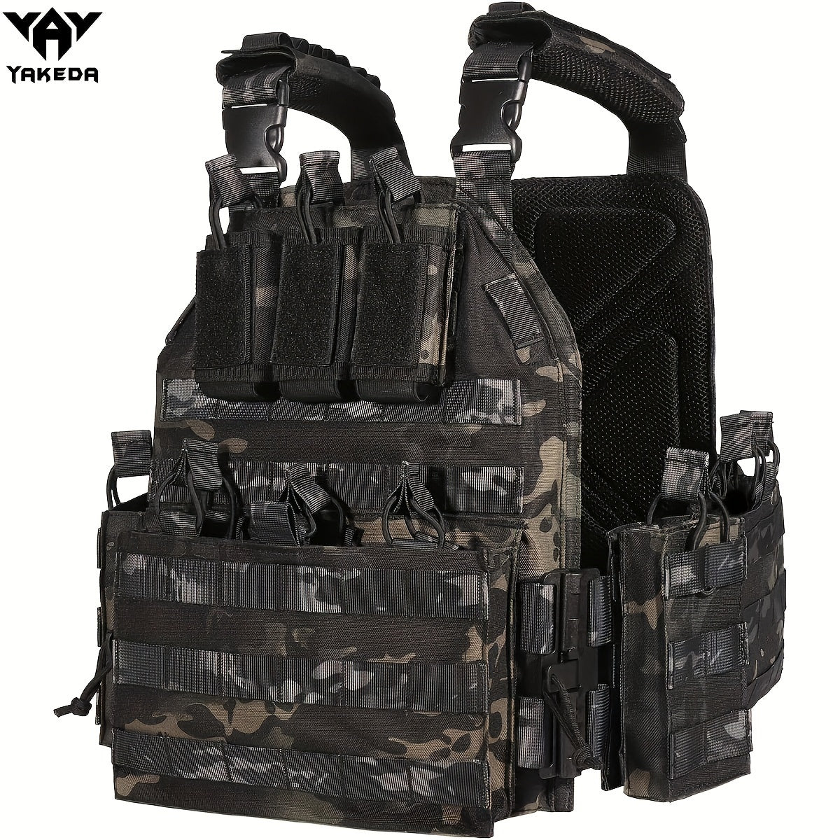 BOMTURN Outdoor Training Vest for Men with Quick Release Molle Design