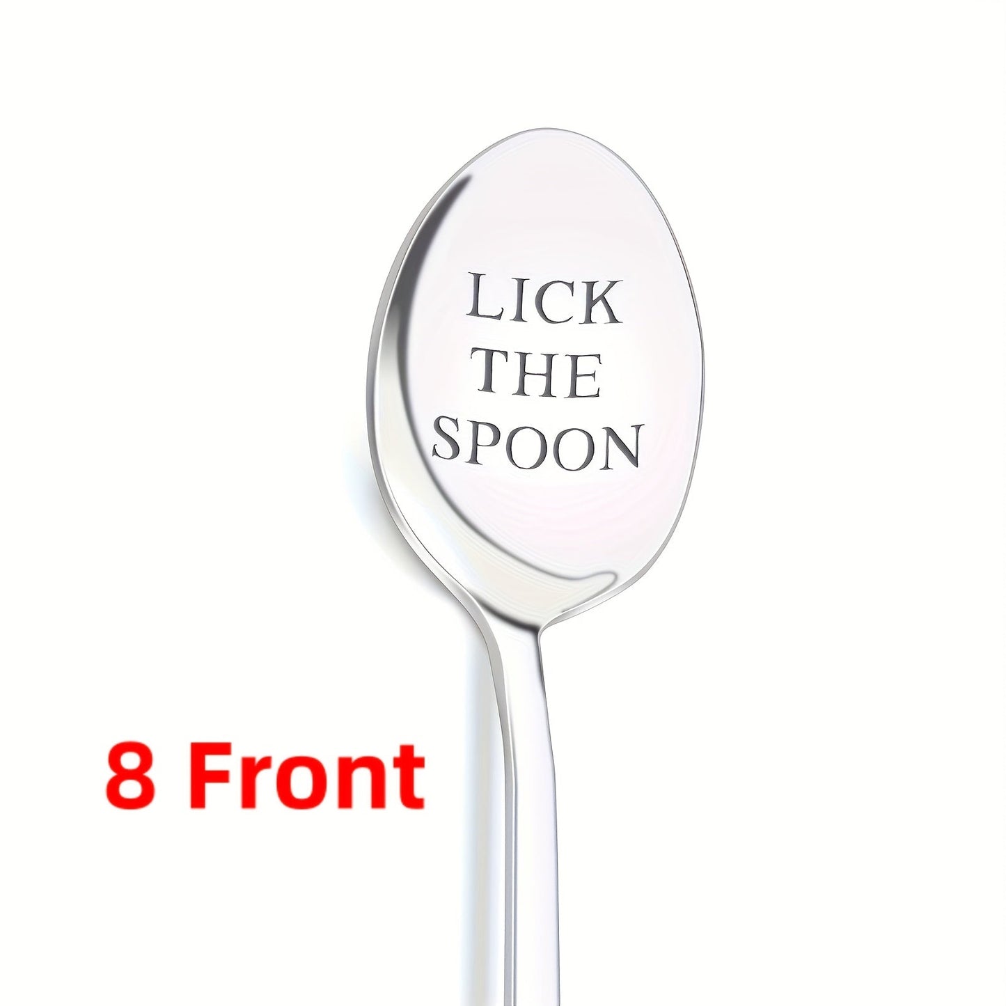 Stainless Steel Spoon with Mirror-Polished Engraving - Perfect for Coffee, Ice Cream, or as a Funny Gift for Birthdays, Weddings, Anniversaries, or Christmas.