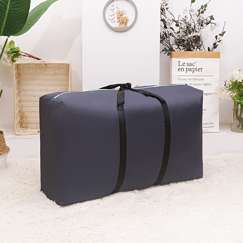 Durable Extra-Large Storage Bag with Double-Layer Zipper & Reinforced Handles for Moving, Travel, and Accommodation - Foldable Dumbbell Bag - 80.01x48.01x24.99 cm - Black, Travel Bag