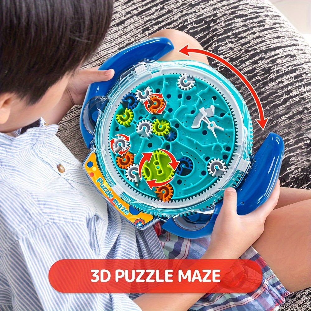 Gear Maze Toy with 24 educational levels (colors may vary)