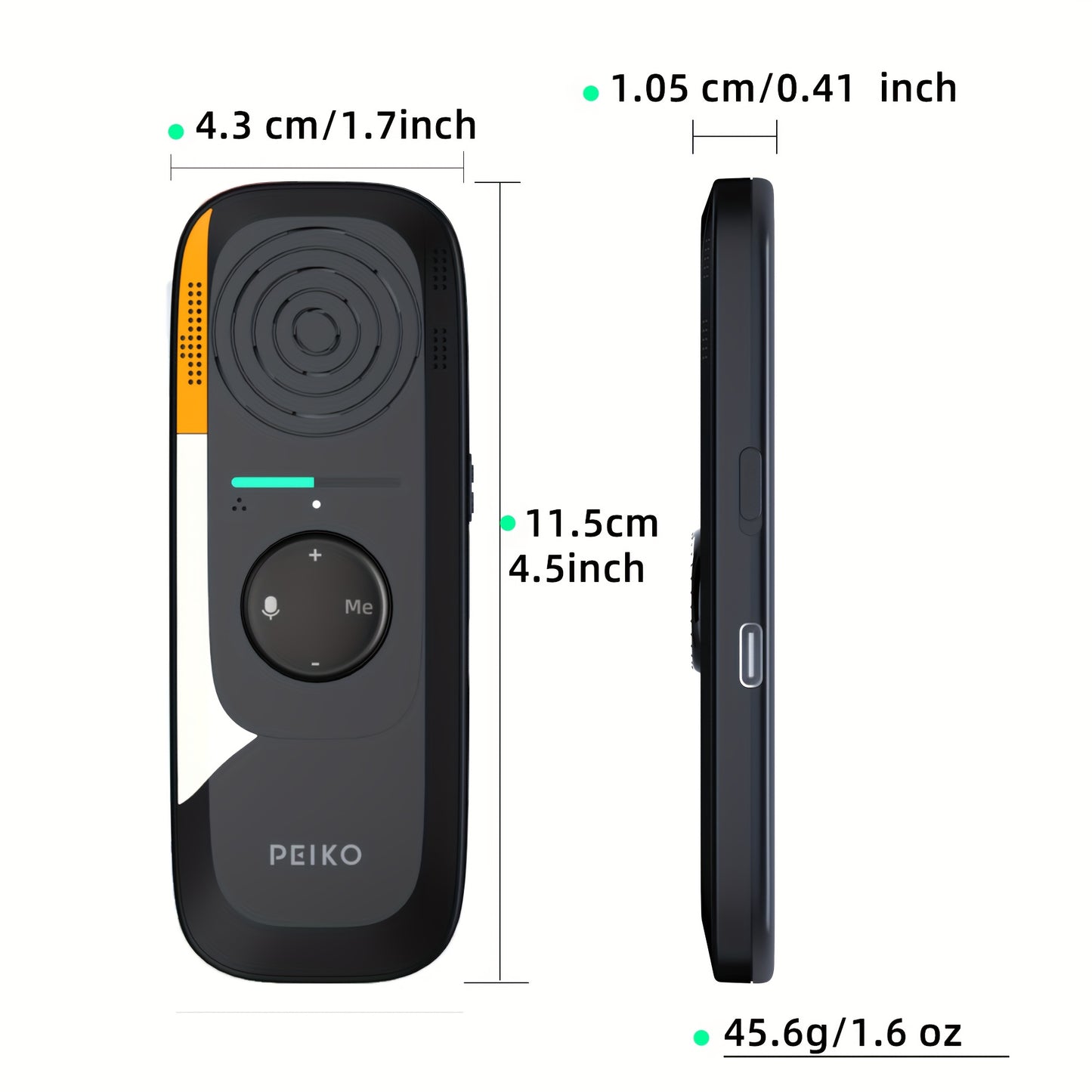 Peiko TR-BOX01 Portable Language Translator Device offers 75+ languages, high accuracy, two-way instant voice translation, and wireless connectivity. It includes 136 accents for travel