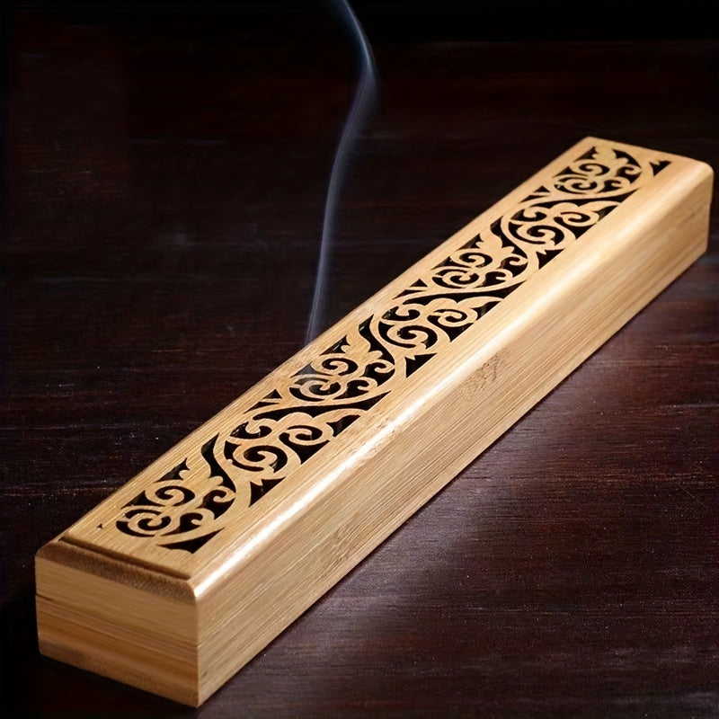 Wooden incense holder for home decoration and relaxation.