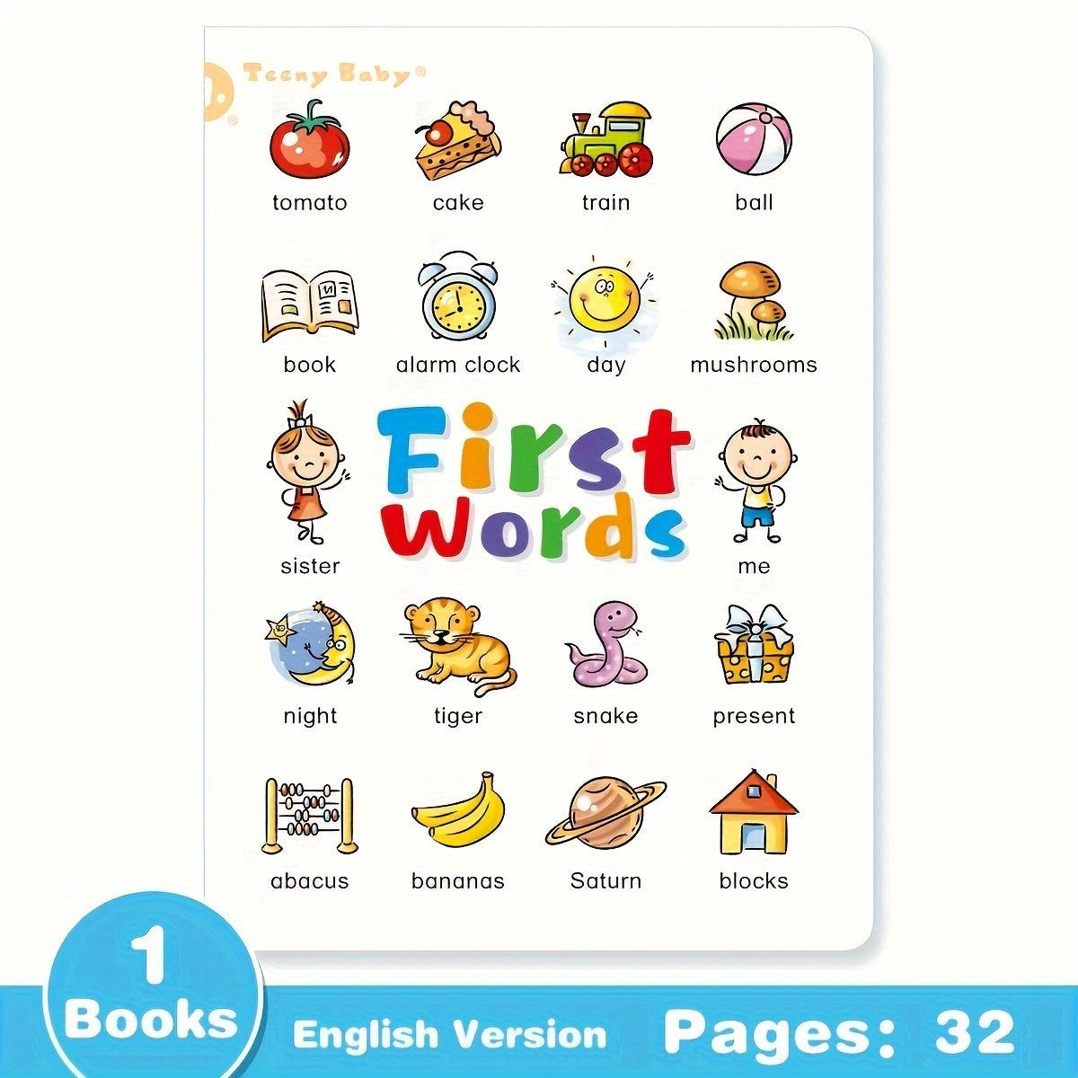 32-page English vocabulary learning book