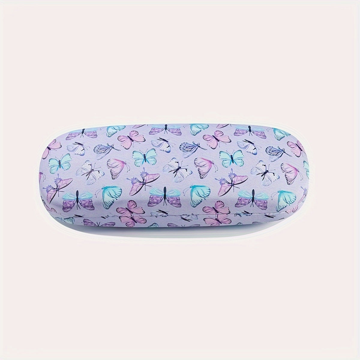 Ladies Storage Glasses Case with a trendy printed butterfly design.