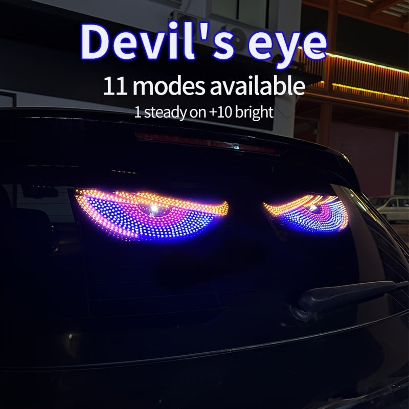 2 светодиодные фары Devil's Eye, работающие от USB, без необходимости в проводке. Классная световая подсветка для автомобиля.