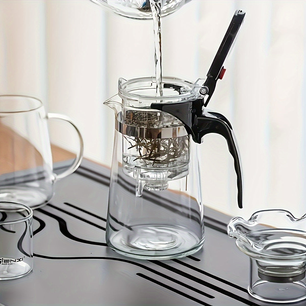 1pc Elegant 750ml Glass Teapot with Infuser - Ideal for Loose Leaf Tea, Perfect Gift for Tea Lovers, Home Use