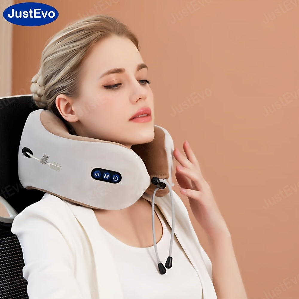 JustEvo Electric U-Shaped Massager for comfortable and convenient neck and cervical massage.