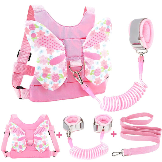 3-in-1 Baby Safety Leash with Anti-lost Wrist Attachment, Child Safety Walking Supply for Boys/Girls