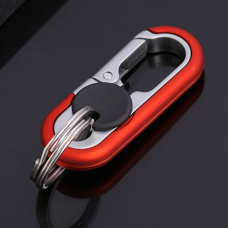 Durable metal alloy car key chain designed for men, ideal for stylishly hanging from your waist.