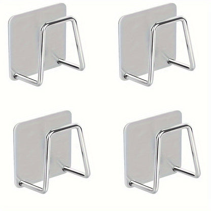 Fashionable Metal Practical Hooks for Wall-Mounting - No Drilling Necessary, Simple Installation, Perfect for Organizing Your Kitchen, Sturdy and Long-Lasting