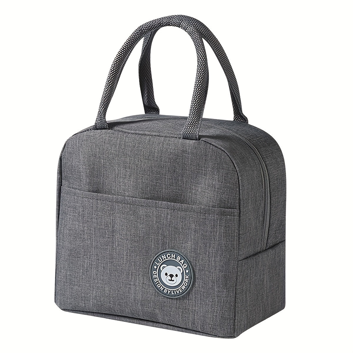 Stay stylish and organized with our Bear Pattern Hand-held Insulation Bag, perfect for keeping your lunch hot or cold on the go. This Thickened Thermal Lunch Box is ideal for back to school, class, college, or any outing. A must-have for school supplies