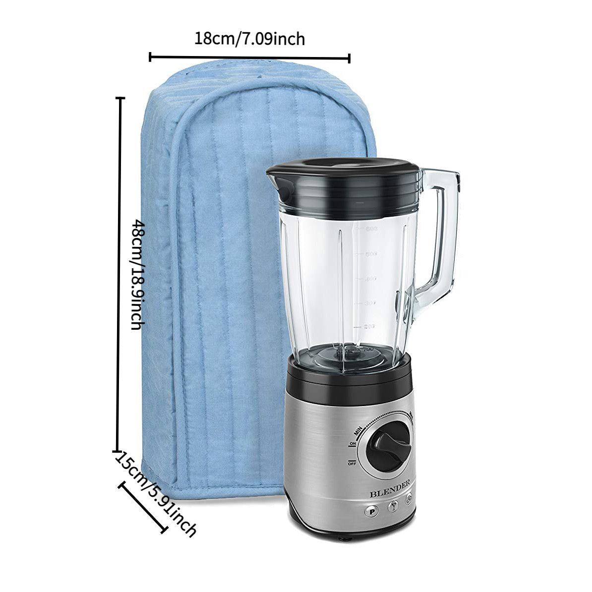 Durable Storage Bag for Wheat Straw Blender, Kitchen Mixer Dust Cover, Protective Organizer for Blender Accessories