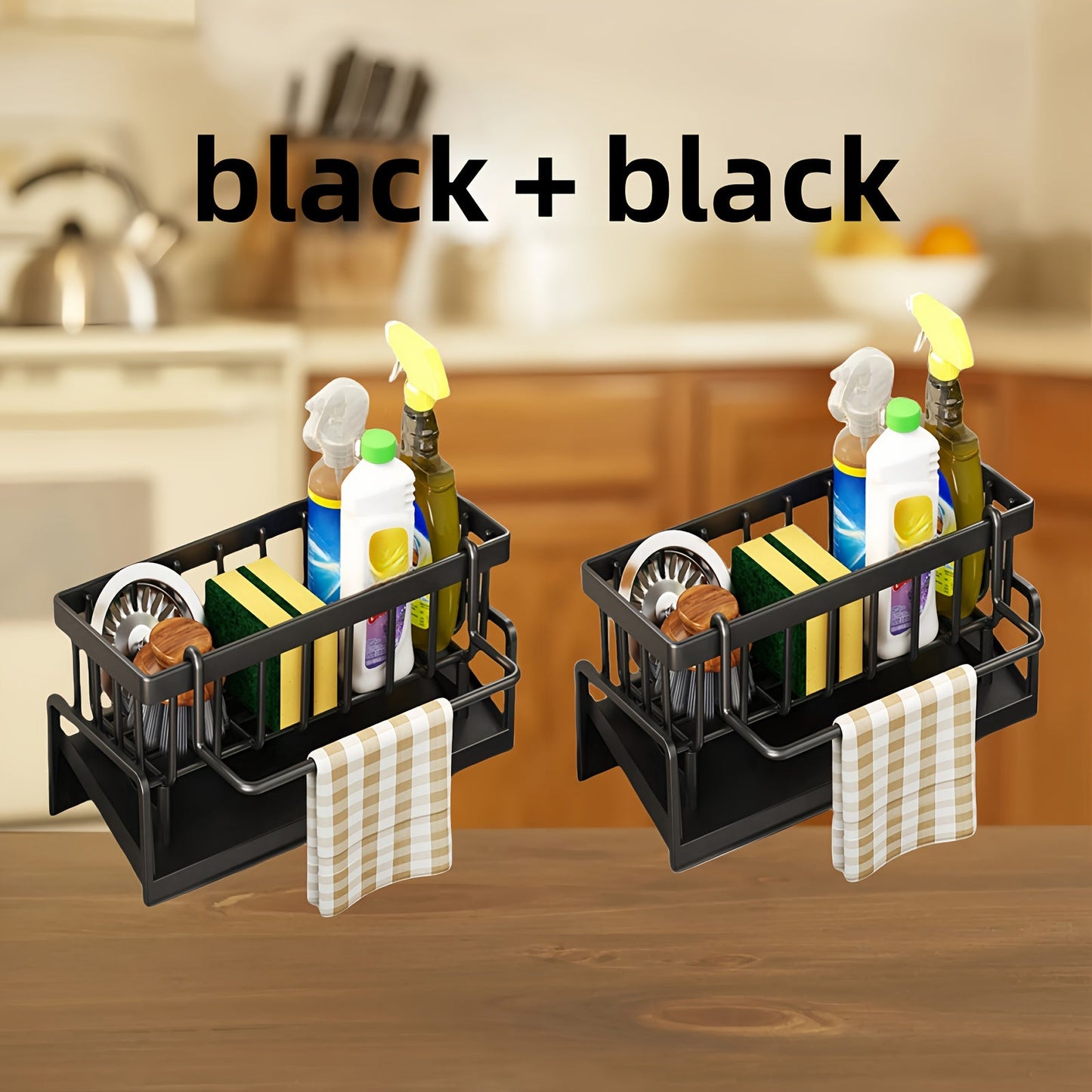 Get organized with the Multifunctional Kitchen Storage Rack! This modern plastic rack comes in a combo pack of 1 or 2 pieces, with 5 styles to choose from. It features a draining function, space-saving design, and large capacity to help keep your kitchen