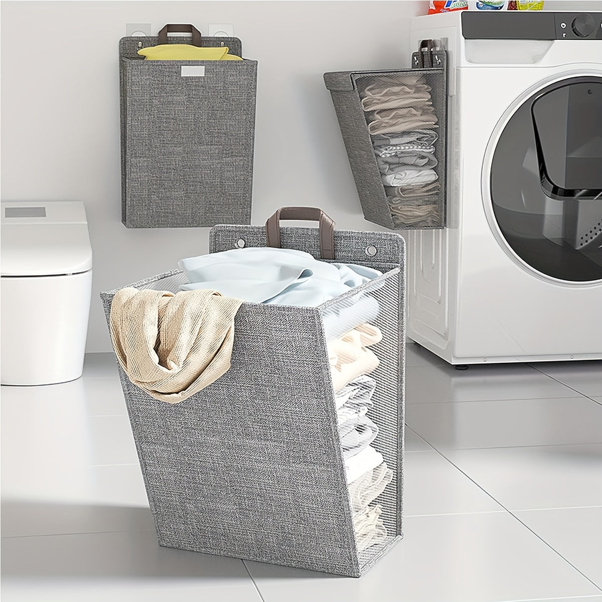 Wall-mounted laundry basket for home storage, 1 piece