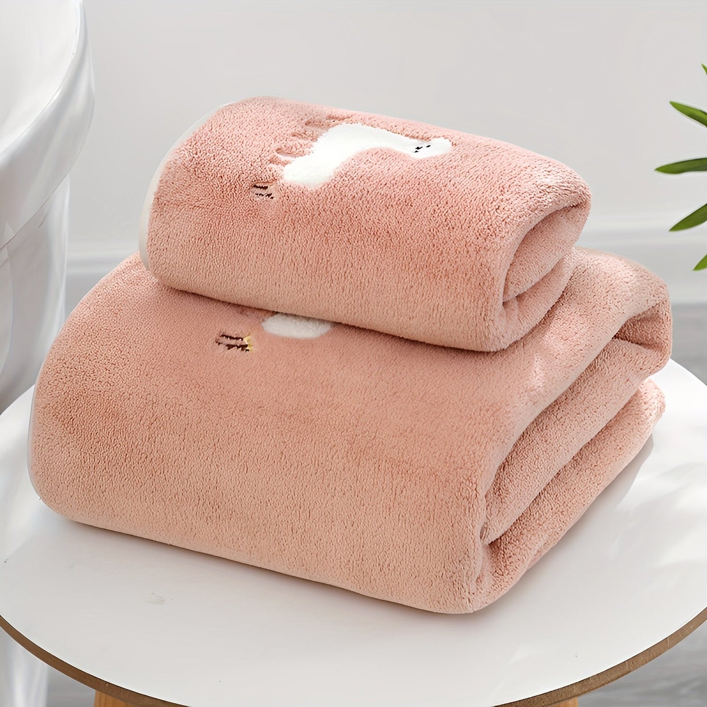 Get 2 Christmas Halloween Gifts with this adorable Alpaca Towel Bath Towel Set. Super soft and cute, it can also double as a blanket. Made from skin-friendly materials, this set is super absorbent and perfect for gifting this Christmas.