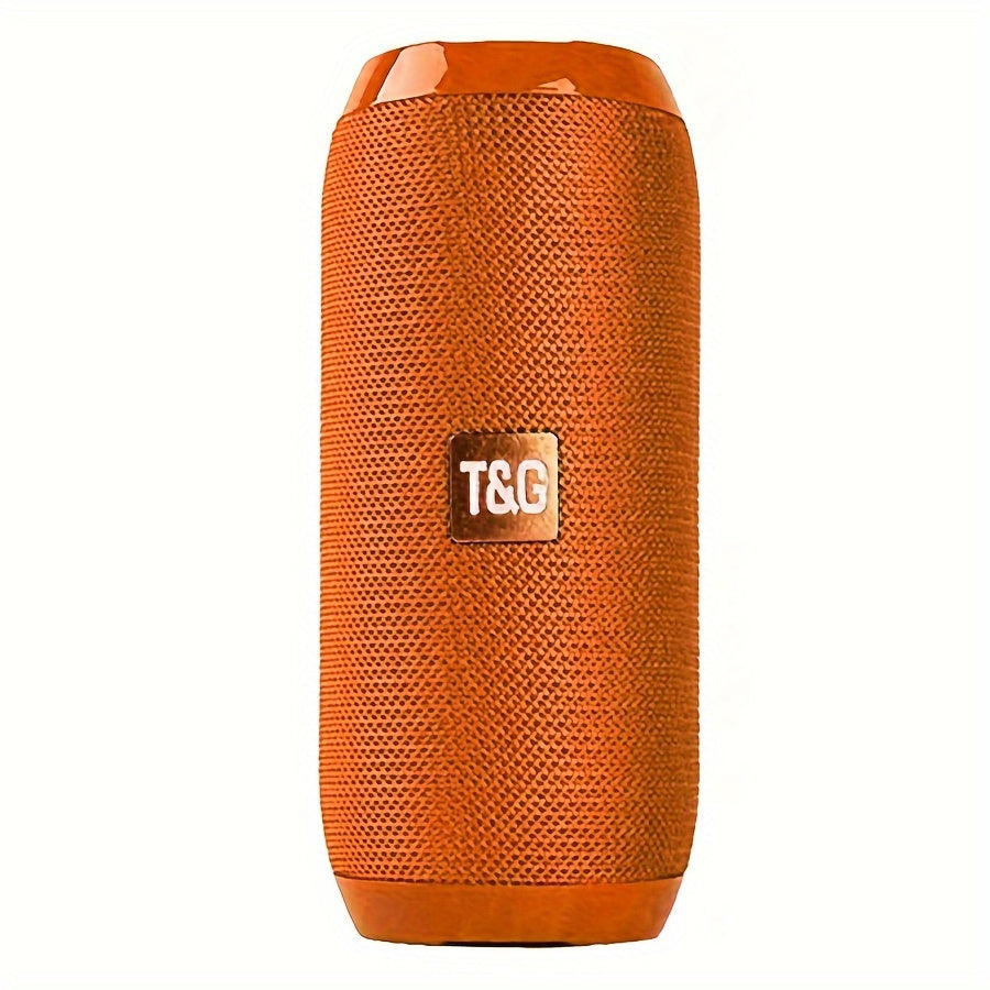 TG117 Portable Wireless Speaker with TWS Stereo, Built-in Mic for Calls, FM Radio, TF Card and USB Playback - Perfect for use.