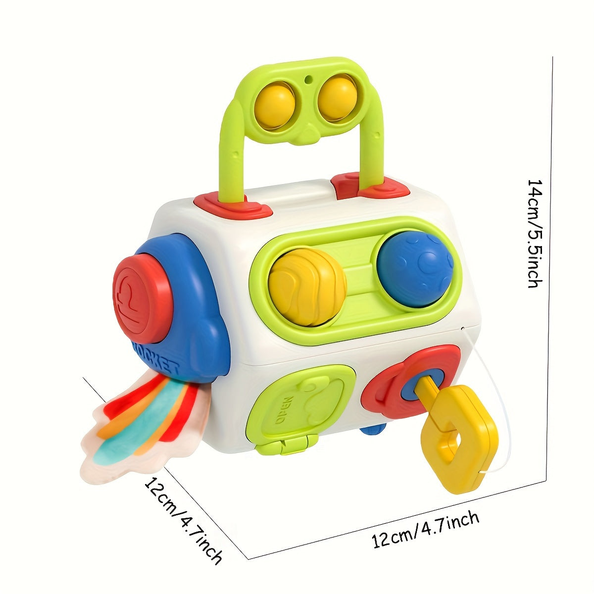 Busy Ball Cube Sensory Toy - Great for Young Kids and Toddlers, Promotes Early Learning and Cognitive Development, Ideal Gift for Halloween, Christmas, and Special Occasions, Compatible with Switch Box and Cube Puzzle