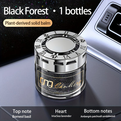 Luxurious solid balm car perfume with long-lasting light fragrance and odor elimination, featuring a unique quicksand design.