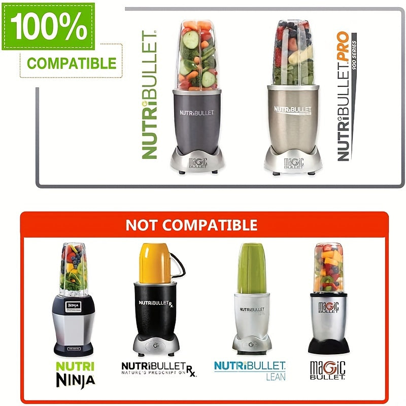 Нержавеющая стальная экстракторная лезвие для NutriBullet 600W/900W Pro - Совместимо с силиконовыми резиновыми прокладками и O-образным кольцом - Безопасная для пищи запасная часть для блендера