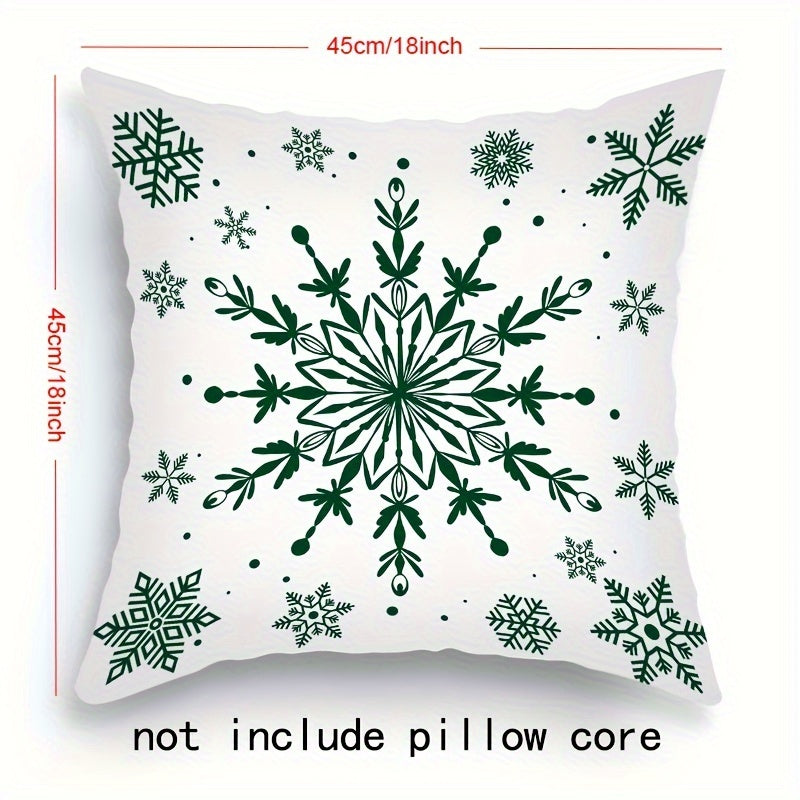 Set of 4 Merry Christmas Throw Pillow Covers for Home Decor in Every Room