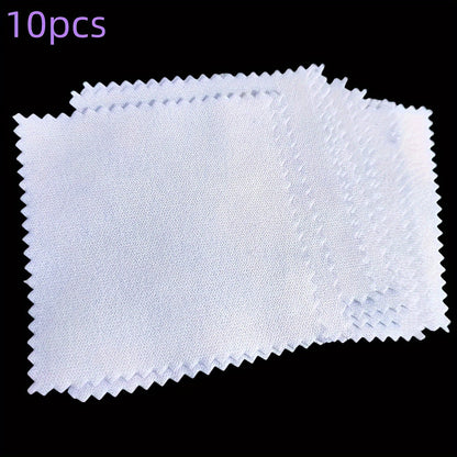 Set of 100 Jewelry Polishing Cloths - Designed with Double Velvet for Care of Golden & Silver Pieces, Perfect for Watches & Accessories