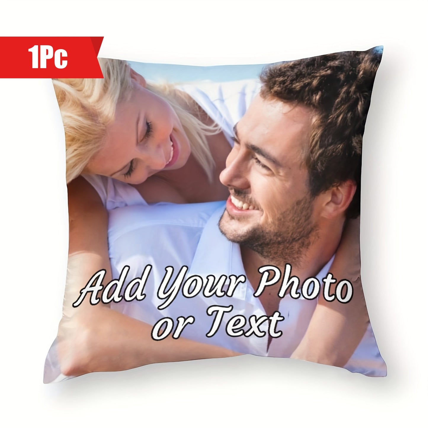 Customized Throw Pillow Cover measuring 45.72cm x 45.72cm - Featuring Individualized Single-Sided Design for Celebrating Christmas, Father's Day, Mother's Day, and Valentine's - Made with a Soft Polyester Blend in Various Colors