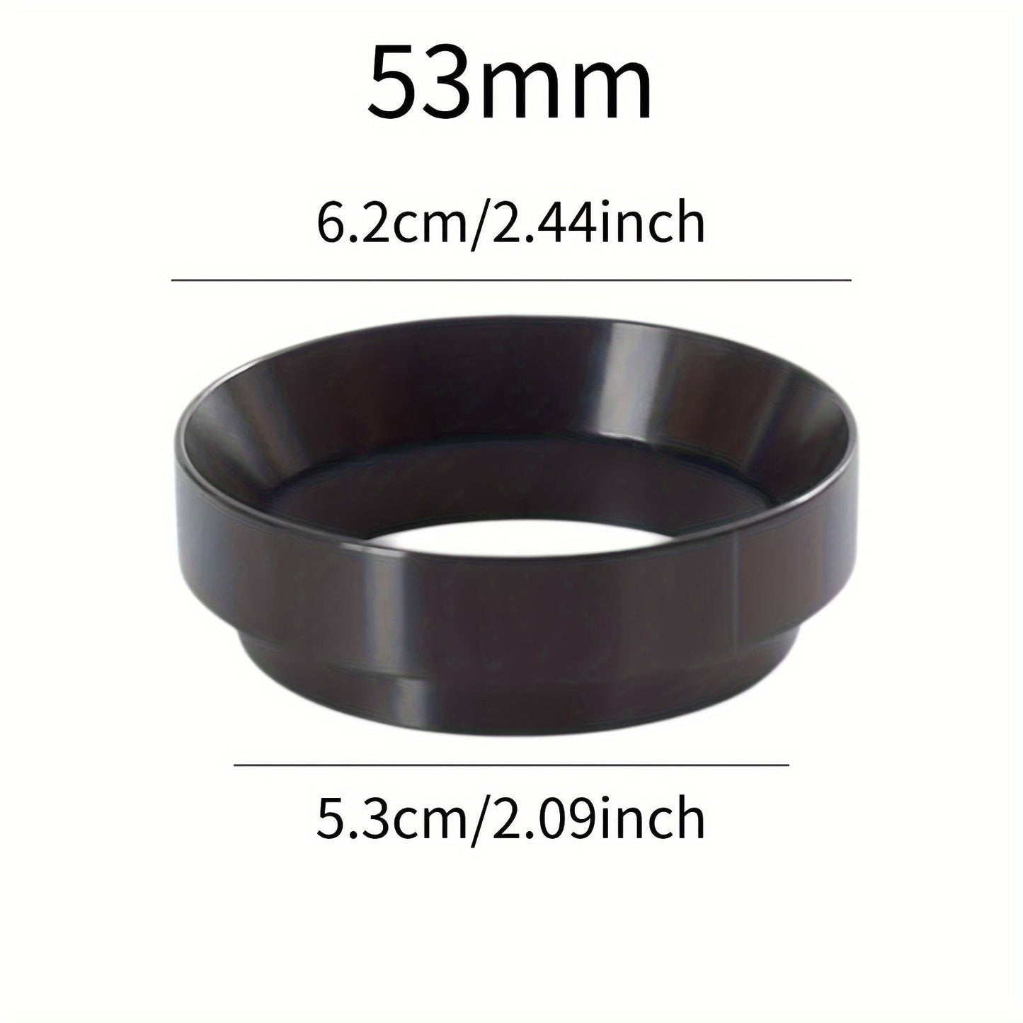 51mm, 53mm, and 58mm Coffee Catcher Rings for Grinder Handle with Anti-fly Powder and Dosing Cloth - Essential Coffee Tools