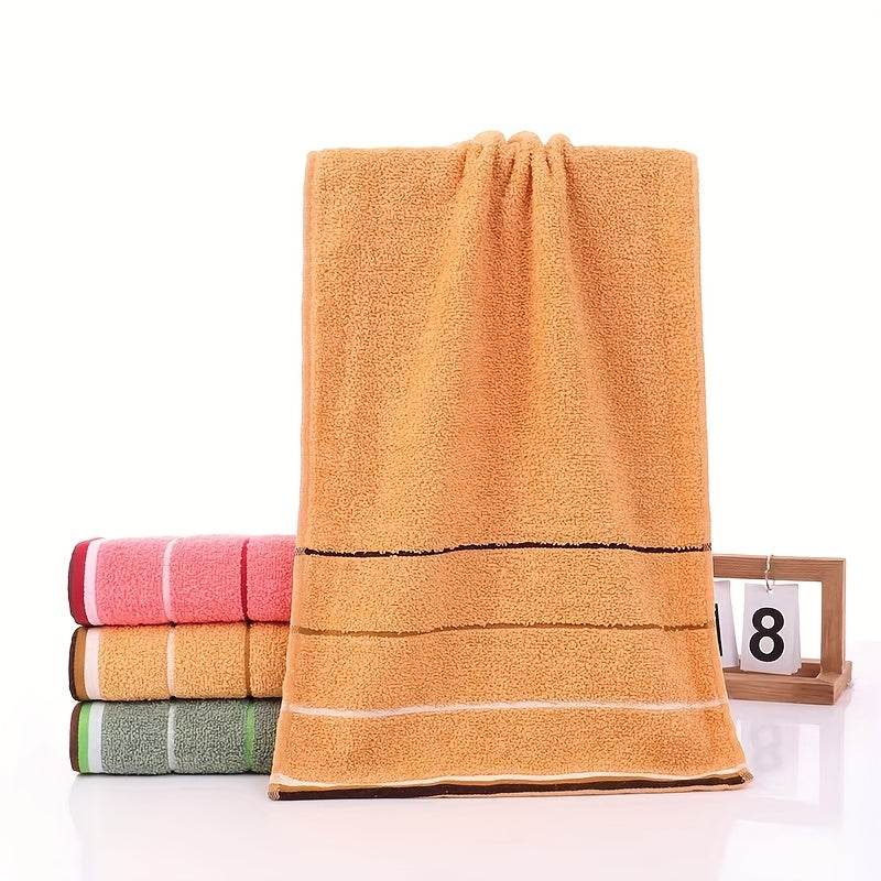 High-quality 8-piece towel set made of 100% polyester knit fabric. Quick-dry and absorbent with a 400 GSM weight. Soft and comfortable for daily use on hands and face.