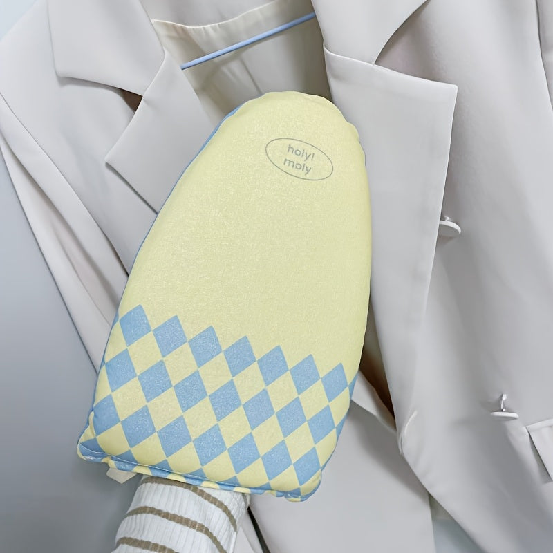 An ironing set including a compact ironing pad that can withstand high temperatures, a small ironing board equipped with gloves, and a heat-resistant mat designed with finger grips.