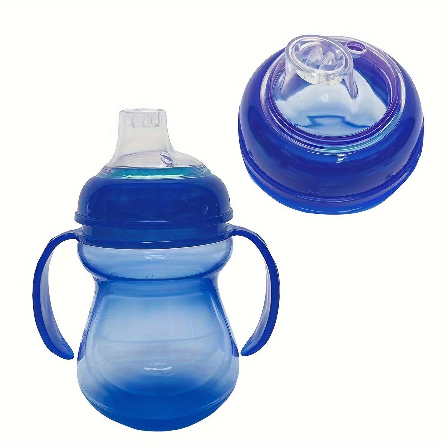 270ml Kids' Sippy Cup with Handle is BPA-Free and designed for toddlers aged 3 and up. This reusable cup is leakproof and non-slip, available in Blue, Pink, and Green.