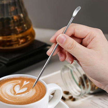 Clean and maintain your espresso machine with ease using the Stainless Steel Coffee Grinder Brush Set. This set includes a Latte Art Pen for intricate designs, Handled Cleaning Brush, and Mini Espresso Powder Brush. Perfect for keeping your machine in