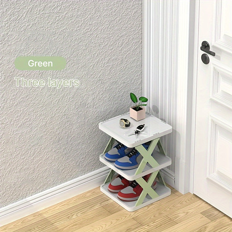 A Convenient Multi-Layer Shoe Rack with Space-Saving Foldable Design - Simple Assembly, Suitable for Any Room