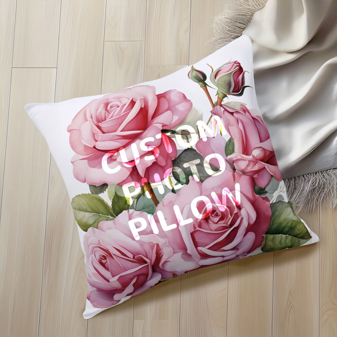 Customize your own photo cushion cover! Made from durable polyester material with a single-sided print, this cover is perfect for couples, pets, holiday celebrations, life milestones, Halloween, and Christmas gifts. Each cover measures 45.72x45.72 cm.