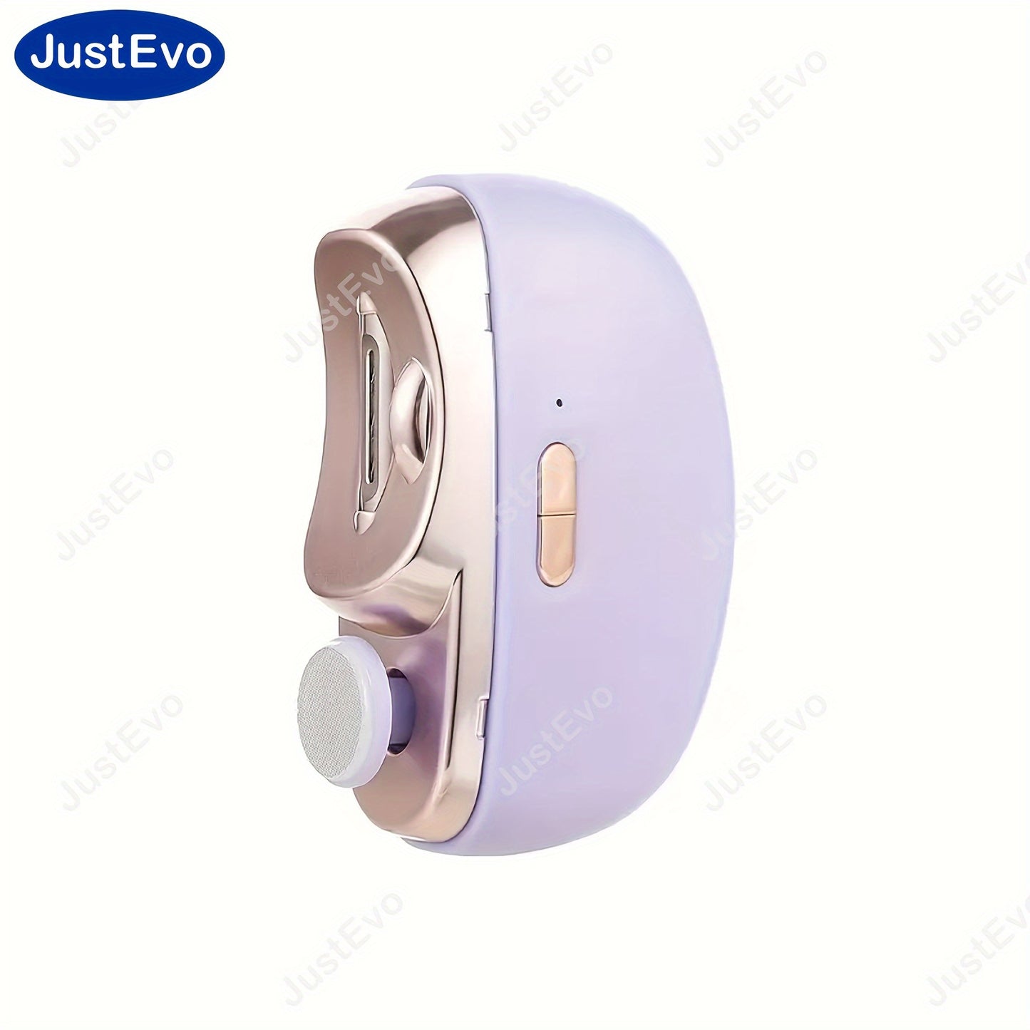 JUSTEVO Electric Nail Clipper is a USB rechargeable tool with a 400mAh lithium polymer battery. It is perfect for manicure, nail filing, polishing, and shaping. An ideal gift for friends