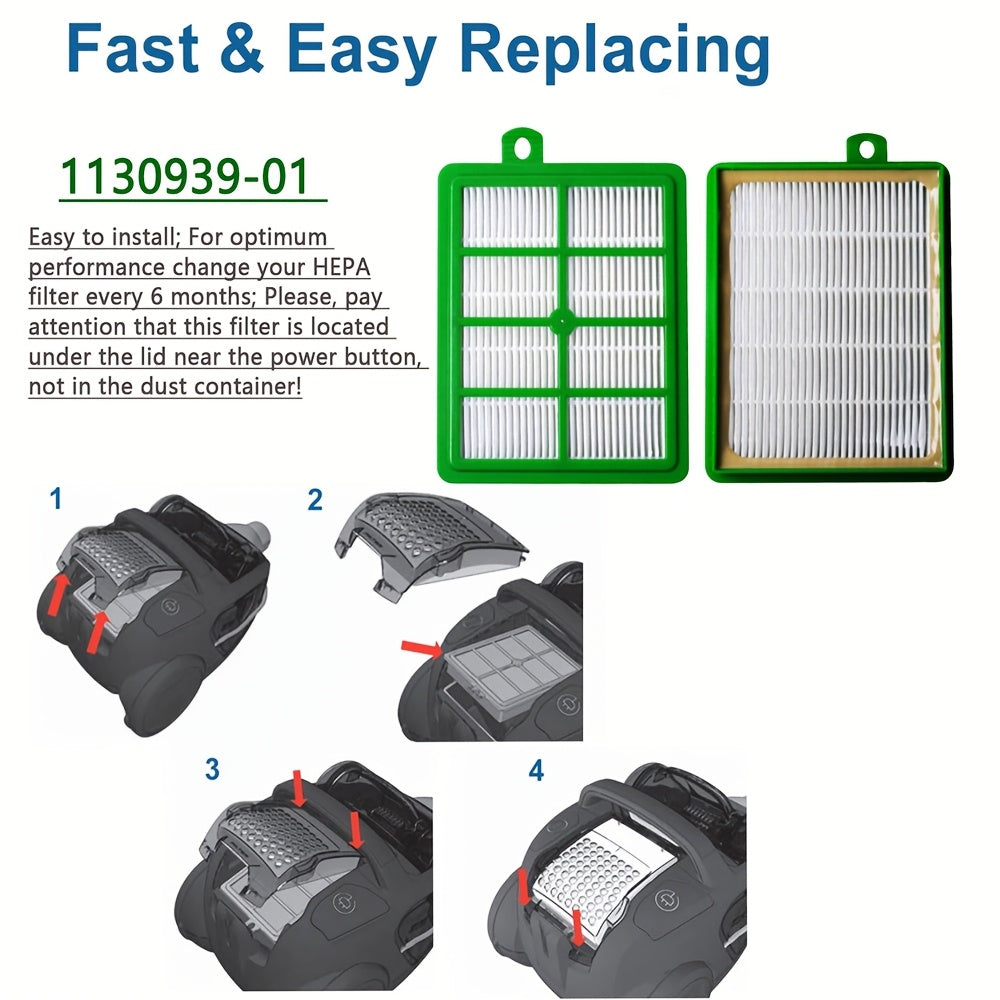 Upgrade your air quality with the Premium HEPA Filter Replacement 1130939-01. This filter is compatible with Electrolux Harmony, Oxygen Series, and more. Installing it is a breeze, and it will significantly enhance the air in your space.