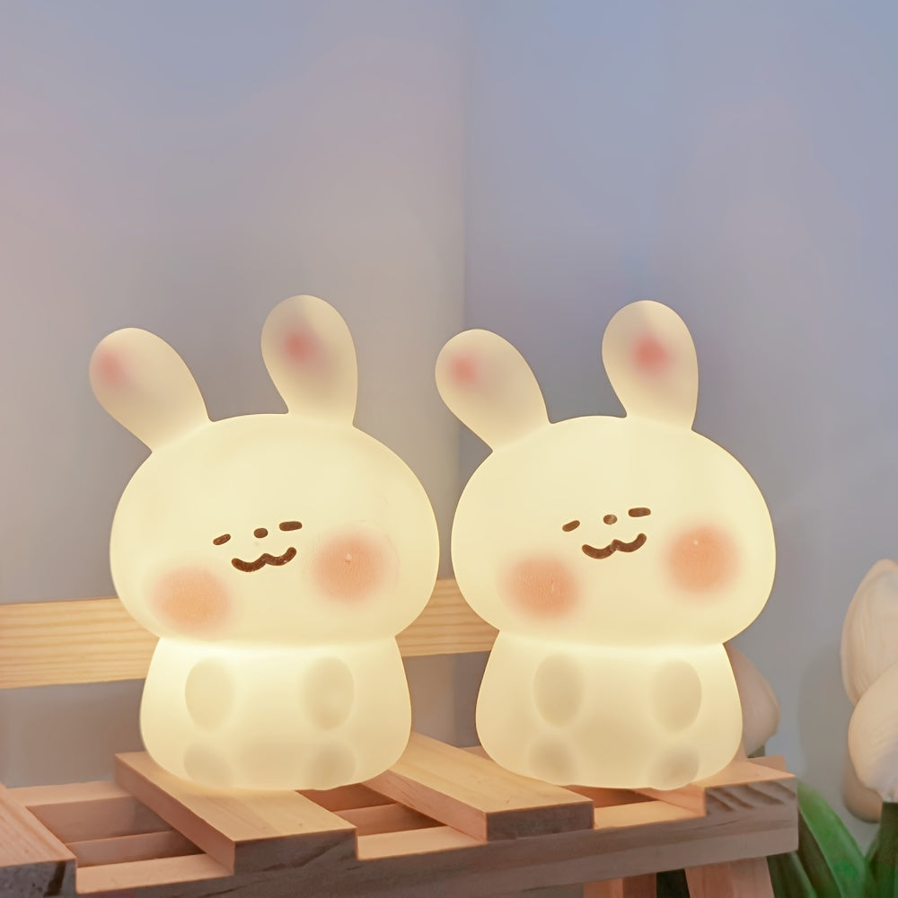 Blush Rabbit Lumious Toy for Desktop Decoration.