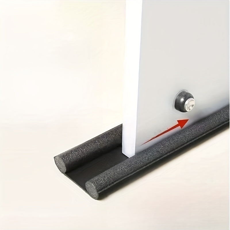 Windproof door seam sealing strip for bedroom doors, 93cm long, waterproof, insect-proof, and soundproof.