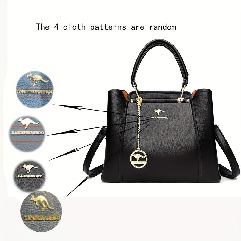 New 2025 Casual Fashion Women's Tote Bag with Zipper Closure and Polyester Lining