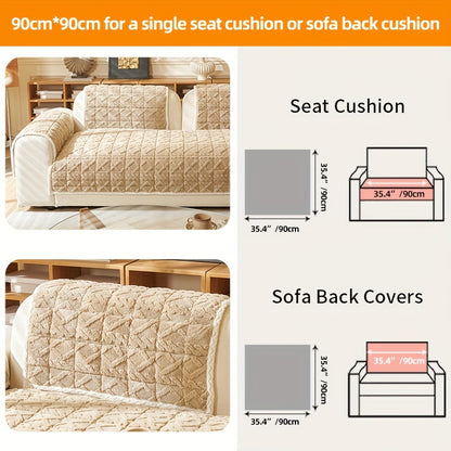 Plush, pet-friendly sofa cover for 1-4 seater sofas. Stain and slip-resistant, machine washable.