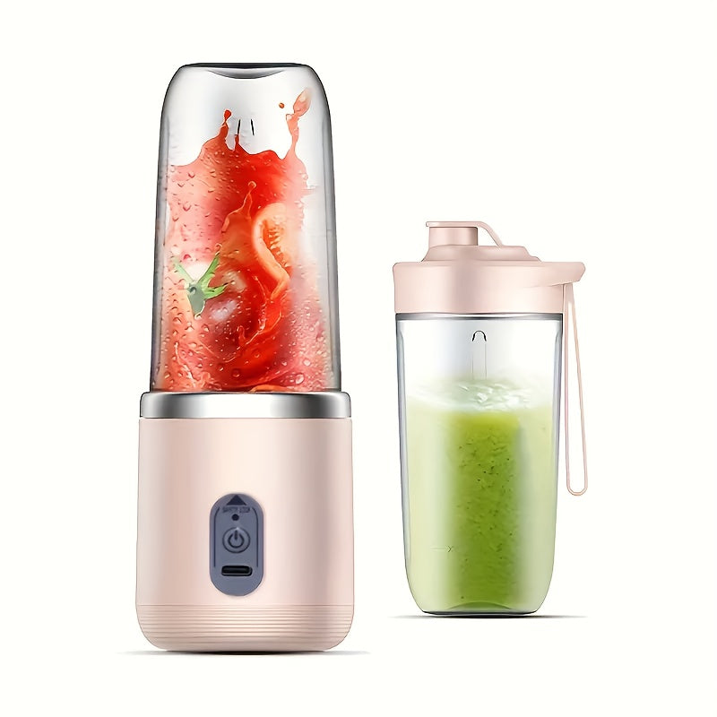 Compact Mini Blender with 1500mAh USB Rechargeable Juice Cup, Versatile Personal Blender perfect for Gift Giving on Thanksgiving, Christmas, Halloween, and New Year. Made from ABS material, Food-Safe and Ideal for use in Office, Camping, and Dining.