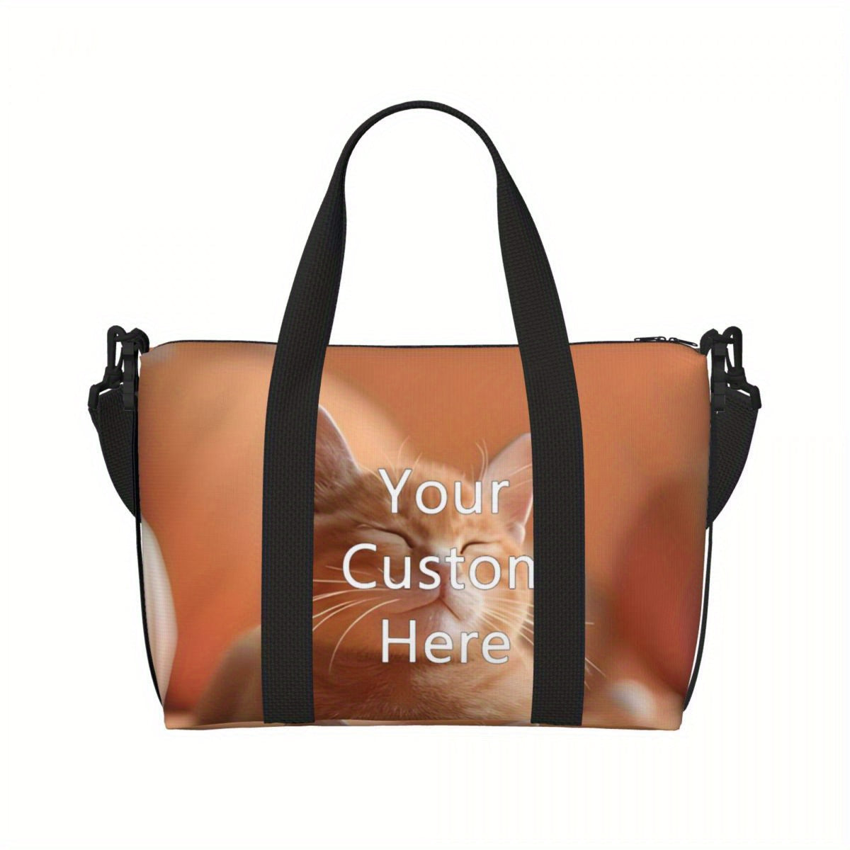 Personalized Duffle Bag with Customized Photo and Text - Lightweight and Versatile Sports and Travel Bag for Both Men and Women - Ideal for Gym, Weekend Escapes