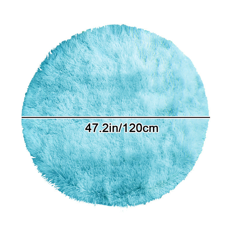 Round Large Ultra Soft Plush Rug - Non-slip and Waterproof Shaggy Throw Rug for Living Room, Bedroom, Nursery, Game Room, and Dormitory. Perfect Teenage Room Decoration - Room Decor (10.16cmX10.16cm)