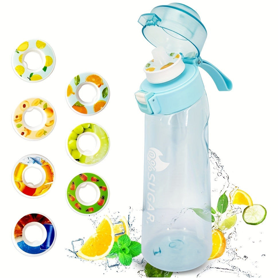 New hot sale capsule water bottle set with 7 fruity scented flavors, perfect for outdoor sports.