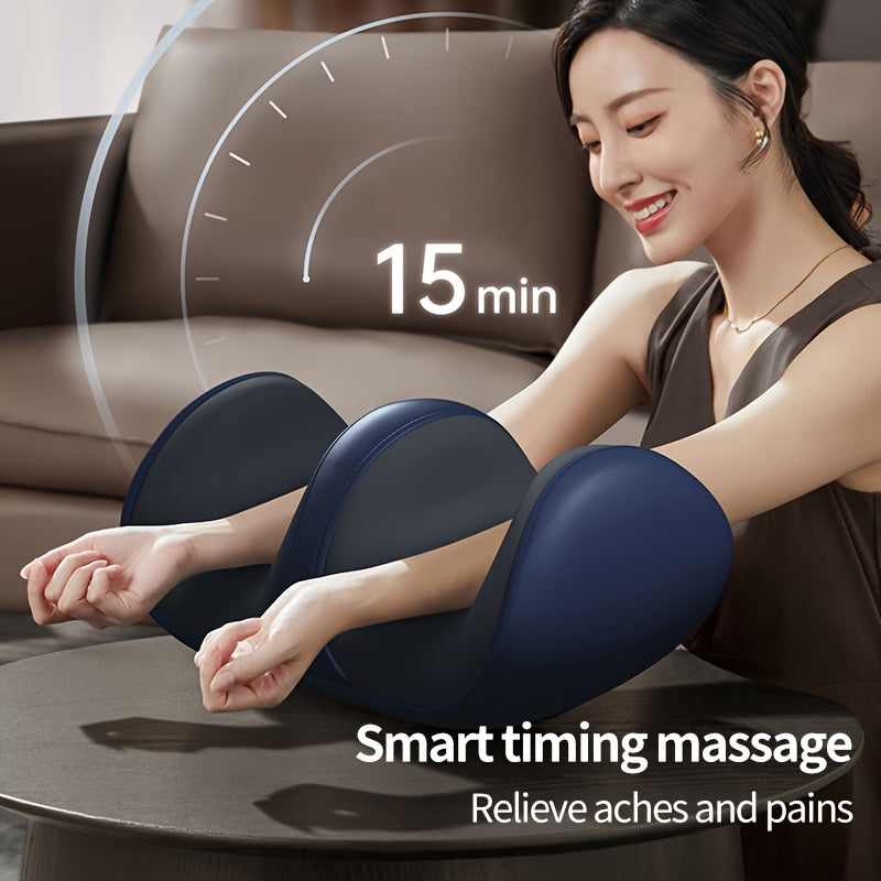 Shiatsu Foot and Leg Massager with Heat, USB Rechargeable Battery for Circulation and Relaxation.