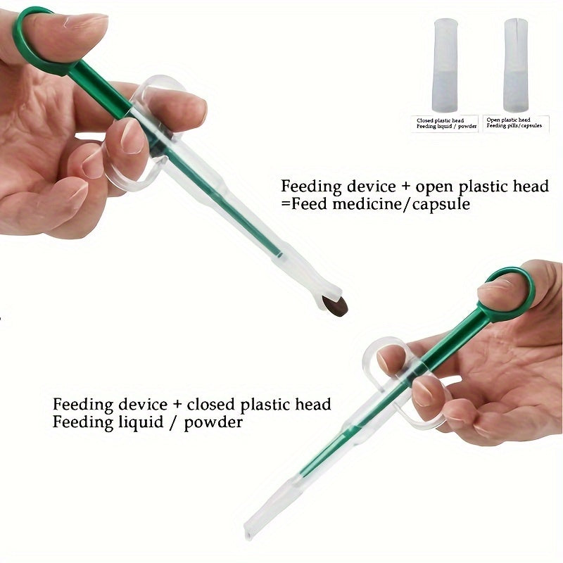 Pet medicine syringe with soft tip for cats and small animals, made of durable plastic.