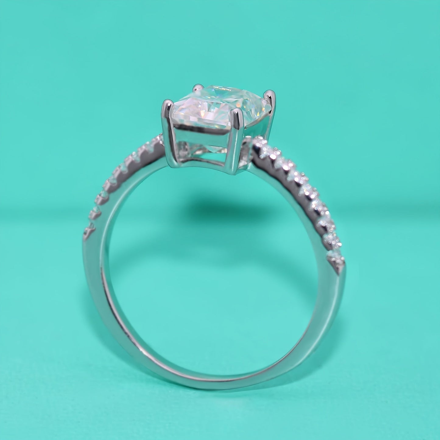 Stunning Moissanite Solitaire Ring featuring 1-3ct of Brilliant Moissanite Stones, Perfect for an Engagement, Wedding, Promise, or Proposal Ring for Women