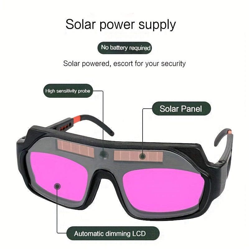 Automatic light-adjusting welding glasses for welders provide color-changing welding protection and labor protection. These UV argon arc welding glasses offer eye protection against strong