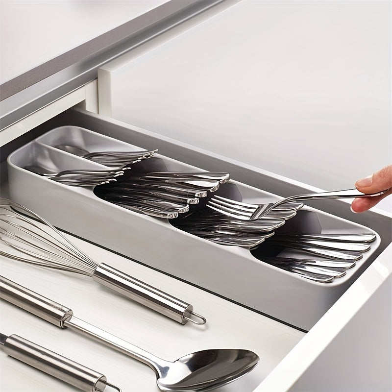 Organize Your Flatware Easily with the 1-Piece Multifunctional Drawer Organizer - Keep Cutlery Sorted, Stored, and Displayed Conveniently