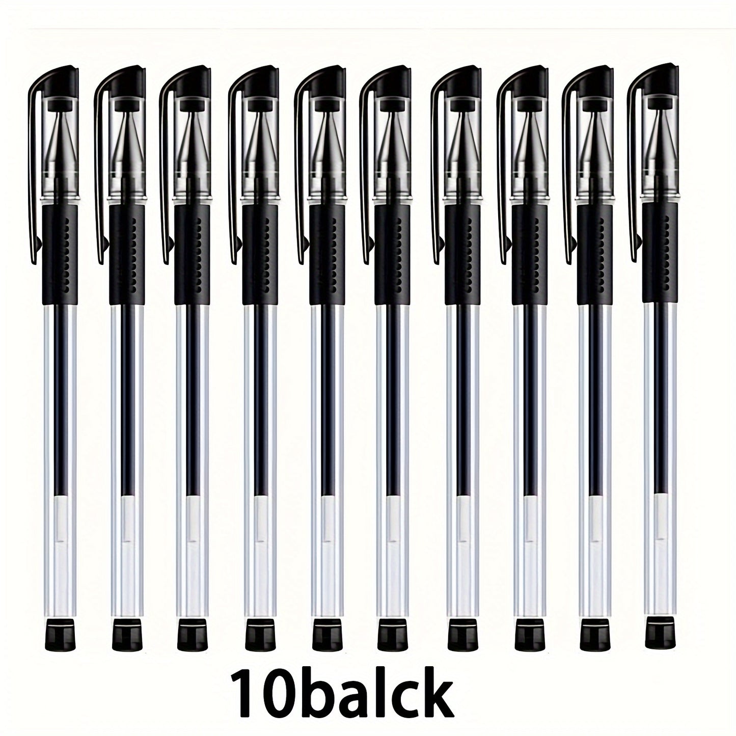 24-Pack Gel Ink Rollerball Pens: 0.5mm Medium Point, Quick Dry, Waterproof, Non-Toxic, Washable, Lightweight Plastic Material for School & Office.